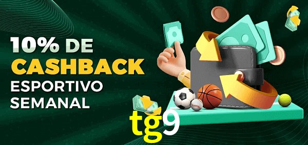 10% de bônus de cashback na tg9